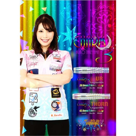 DYNASTY TRIPLEIGHT charm 3 THORN 武山郁子 (Takeyama Ikuko) 選手款 [2BA]