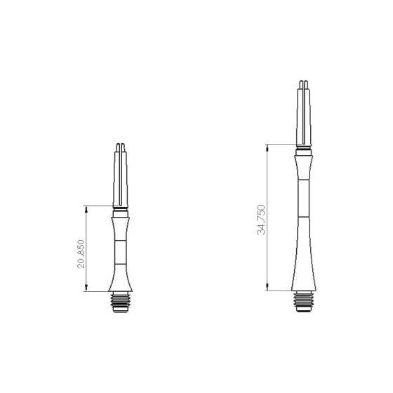 K.D.S Super Duralumin Shaft Ver.3 Silver 網路飛鏢商店| AA