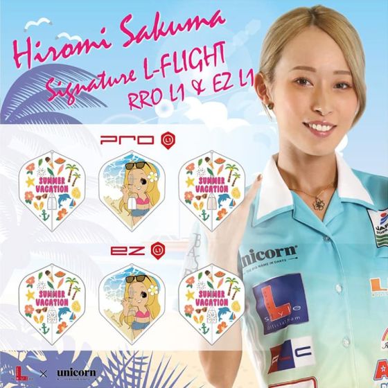 unicorn 佐久間比呂美プロ ダーツライブカード L-Flight x unicorn PRO 佐久間比呂美(Hiromi Sakuma) ver.1 Model