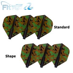 Fit Flight AIR (薄鏢翼) Printed Series Liquid Camo A D Black [Standard/Shape]