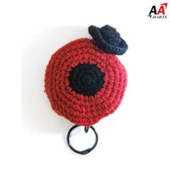 (限定)"AA" 紅心款手作鑰匙包 Key Bag