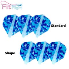 Fit Flight (厚鏢翼) Printed Series Liquid Camo C Blue [Standard/Shape]