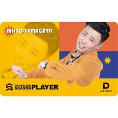 (限定) DARTSLIVE PLAYER GOODS V3 山形明人 (Akito Yamagata) 第三代選手卡片 Card (可訂購，2-4天會進貨)