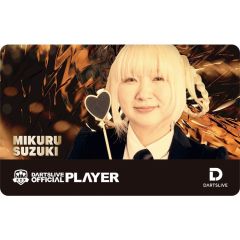 (限定) DARTSLIVE PLAYER GOODS V3 鈴木未來 (Mikuru Suzuki) 第三代選手卡片 Card (可訂購，2-4天會進貨)