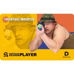 (限定) DARTSLIVE PLAYER GOODS V3 正津貴之 (Takayuki Masatsu) 第三代選手卡片 Card (可訂購，2-4天會進貨)
