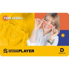 (限定) DARTSLIVE PLAYER GOODS V3 鈴木優美 (Yumi Suzuki) 第三代選手卡片 Card (可訂購，2-4天會進貨)
