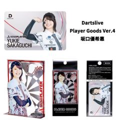 (限定) DARTSLIVE PLAYER GOODS V4 坂口優希惠 (Yukie Sakaguchi) 選手款 [卡片及金屬立牌]