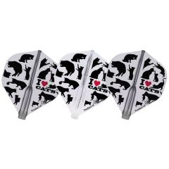 "Fit Flight AIR" COSMO DARTS Printed Series I LOVE CATS MIX [Standard/Shape]-Standard