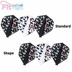 "Fit Flight(厚鏢翼)" COSMO DARTS Printed Series I LOVE DOGS MIX [Standard/Shape]